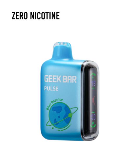 🅾️BLUE RAZZ ICE GEEK BAR PULSE (ZERO Nicotine)