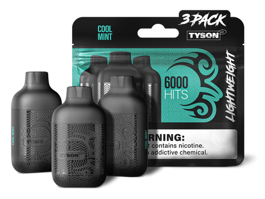 COOL MINT TYSON 2.0 VAPE Lightweight 3 Pack