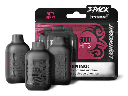 VERY BERRY TYSON 2.0 VAPE Lightweight 3 Pack