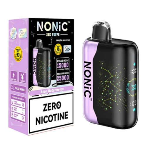 AloeWatermelonNONIC25KVape NONIC 25K ZERO Nicotine Disposable