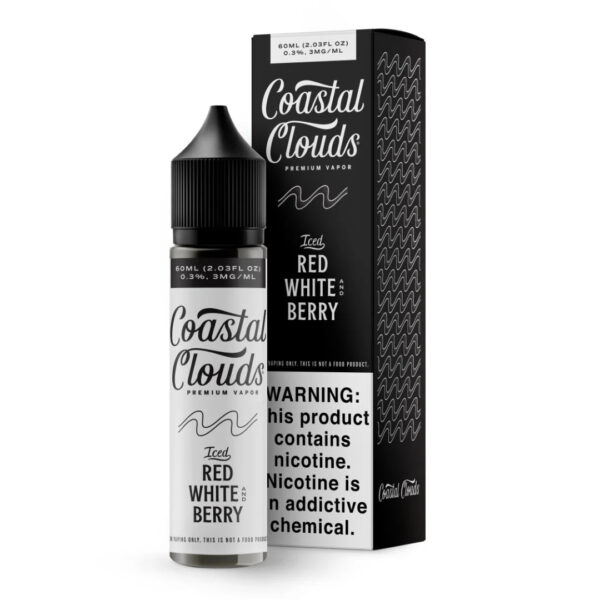 CoastalClouds_PV_2023_60ml_3mg_IcedRedWhiteBerry_BottleBox_Rendering_1080x1080_caae3016-d4c3-4715-8372-0f259185a988 Iced White Berry - Coastal Clouds - 60mL