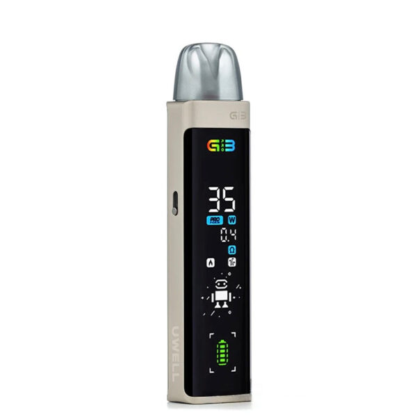 IMG_0526 Vaping device with digital display on a white background