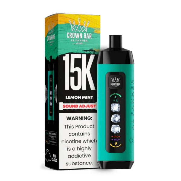 Lemon Mint Al Fakher Crown Bar Ice Adjust 15k