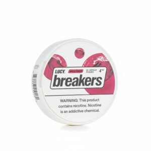 Lucy_Breakers_Nicotine_Pouches_-_Apple_Cider Pack of Breakers by Lucy on a white background