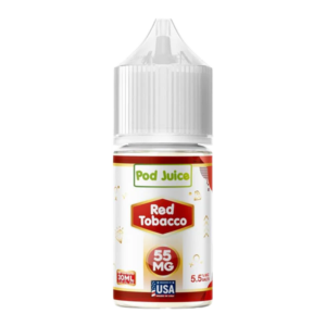 Pod-Juice_Red-Tobacco_30_600x600_edad7f40-0187-4730-b1dd-815f0da433e4 Pod Juice Red Tobacco e-liquid bottle on a white background