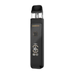 Black Vaporesso vaping device on a white background