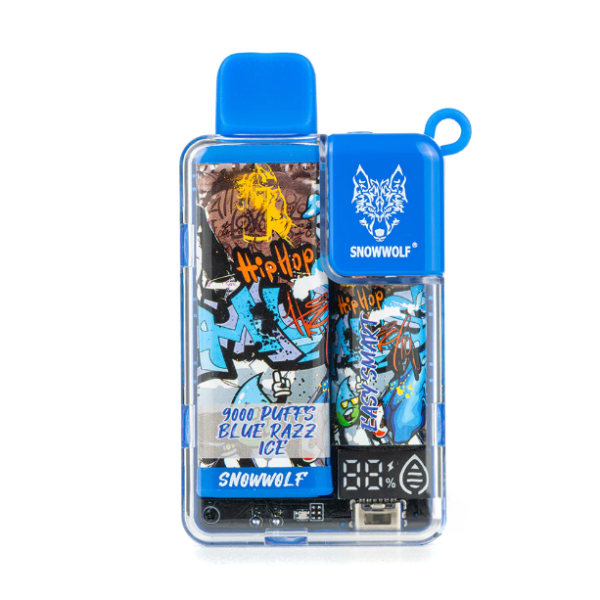 Blue Razz Ice Snowwolf Easy Smart EA9000