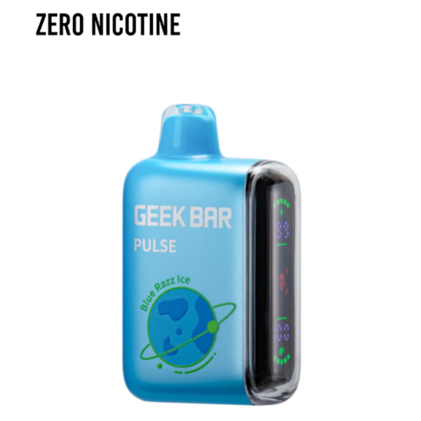 🅾️BLUE RAZZ ICE GEEK BAR PULSE (ZERO Nicotine)