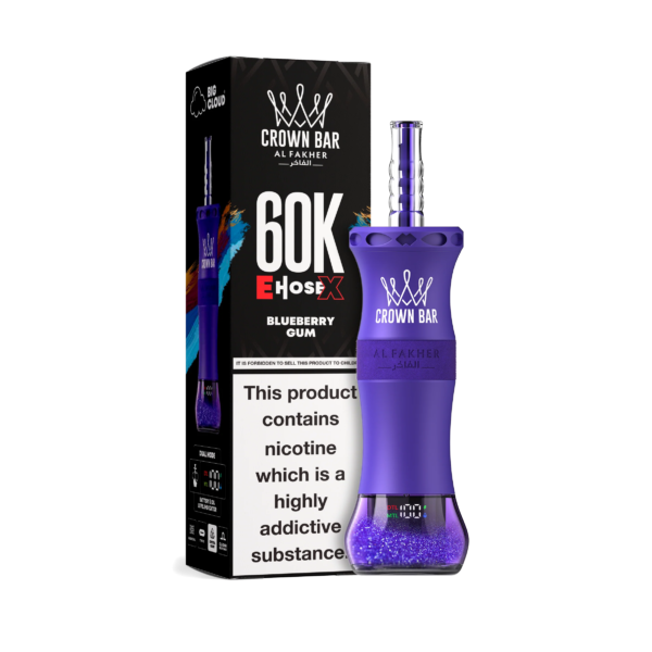 Blueberry Gum Al Fakher Crown Bar Vape 60K
