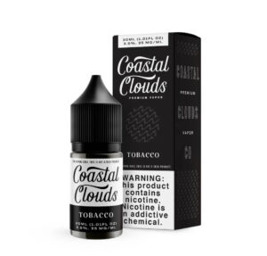 coastal-clouds-salt-tobacco-ejuice_1080x1033_9f2ff0bb-07d5-4198-ac3f-afdcb7dca71b Coastal Clouds Tobacco vape juice bottle and packaging on a white background