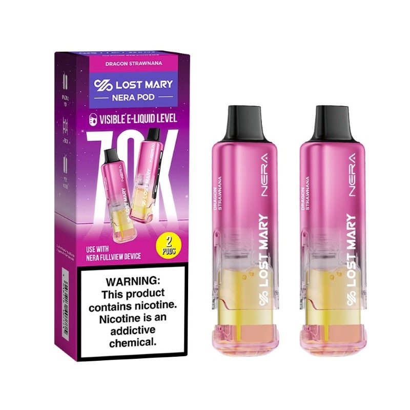 DRAGON STRAWNANA LOST MARY NERA FULLVIEW 70K DISPOSABLE PODS