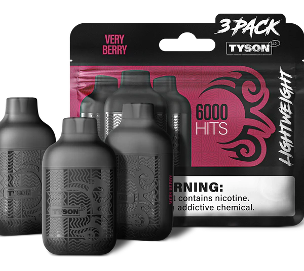 VERY BERRY TYSON 2.0 VAPE Lightweight 3 Pack