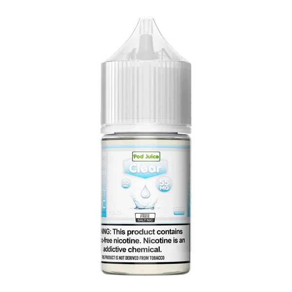 pod-juice_Clear_600x600_c73cd595-f18b-46cd-aacb-c3434d424fef Pod Juice Clear e-liquid bottle on a white background