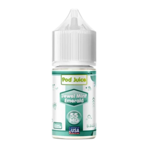 pod-juice_Jewel-Mint-Emerald_600x600_e3c415cd-30b7-4f53-8775-92aabcebb56e Pod Juice Jewel Mint Emerald vape juice bottle on a white background