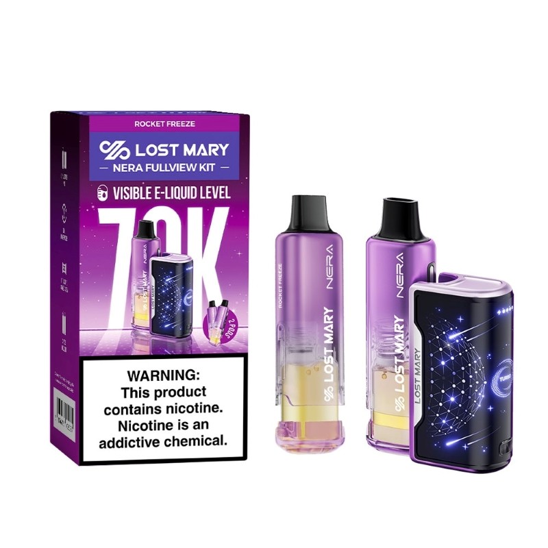 ROCKET FREEZE LOST MARY NERA FULLVIEW 70K DISPOSABLE VAPE KIT