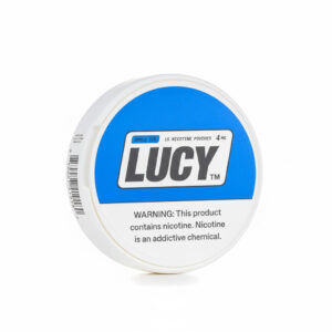 unnamed_c8fb2682-733a-4502-80ad-455b7ee3359f Lucy nicotine pouch container with blue label on a white background