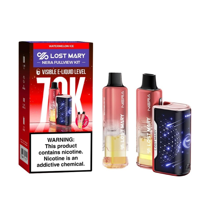 WATERMELON ICE LOST MARY NERA FULLVIEW 70K DISPOSABLE VAPE KIT