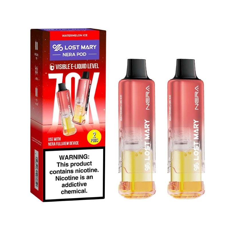 WATERMELON ICE LOST MARY NERA FULLVIEW 70K DISPOSABLE PODS