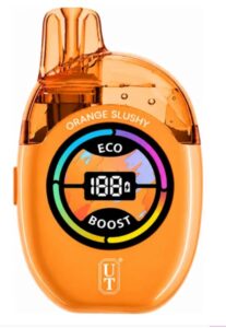 Orange Slushy Flum UT 50K Clear Tank disposable vape