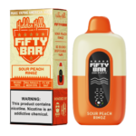 Sour Peach Ringz Hidden Hills X Fifty Bar 20K Pack