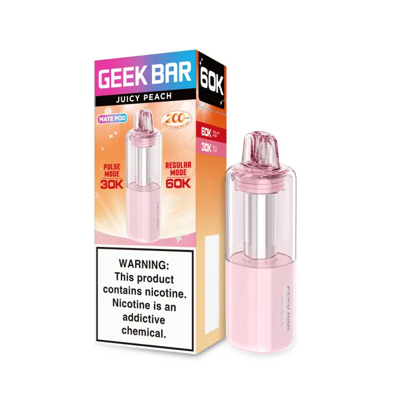 Juicy Peach Geek Bar Mate Pod 60K Replacement Pod