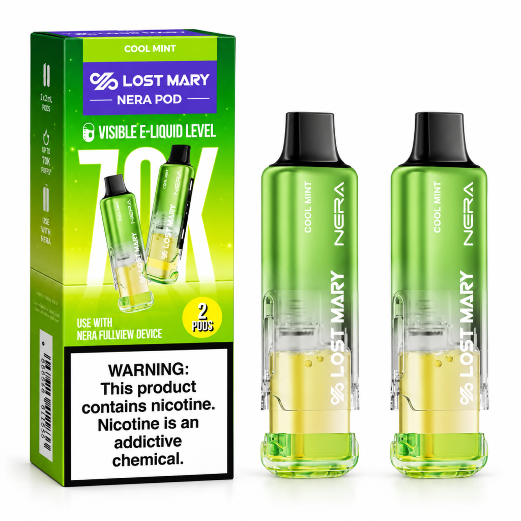 Cool Mint Lost Mary Nera Fullview 70K Disposable Pods