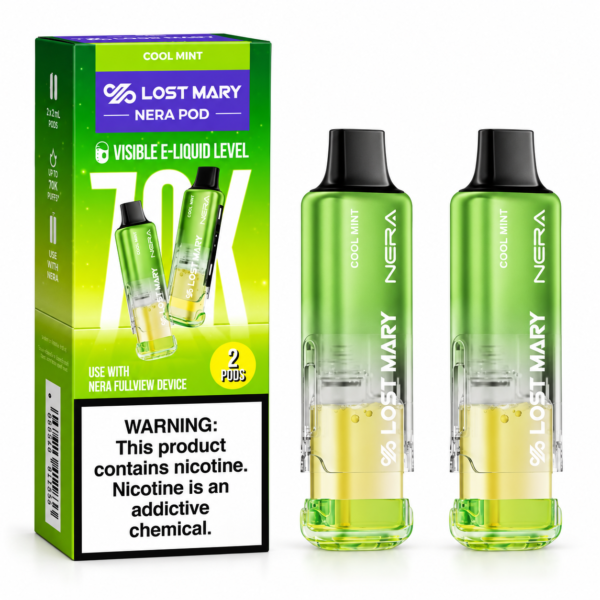Cool Mint Lost Mary Nera Fullview 70K Disposable Pods