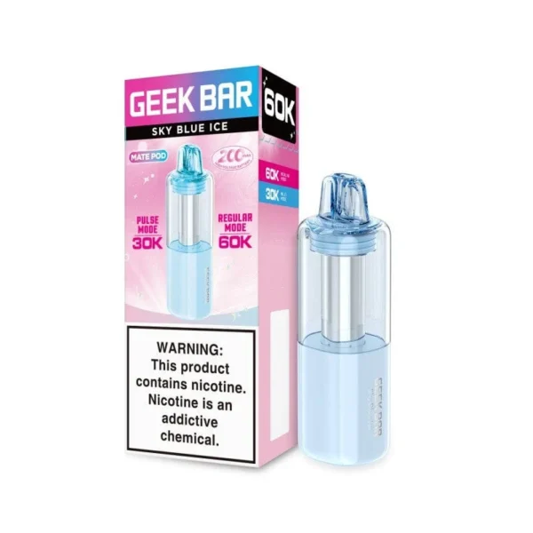 Sky Blue Ice Geek Bar Mate Pod 60K Replacement Pod