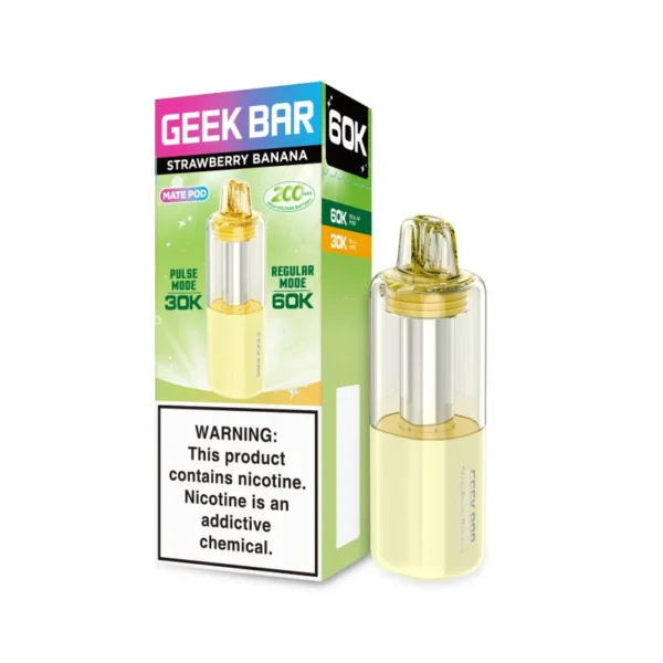 Strawberry Banana Geek Bar Mate Pod 60K Replacement Pod