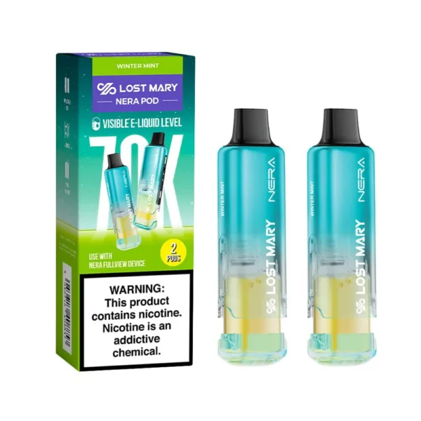 Winter Mint Lost Mary Nera Fullview 70K Disposable Pods