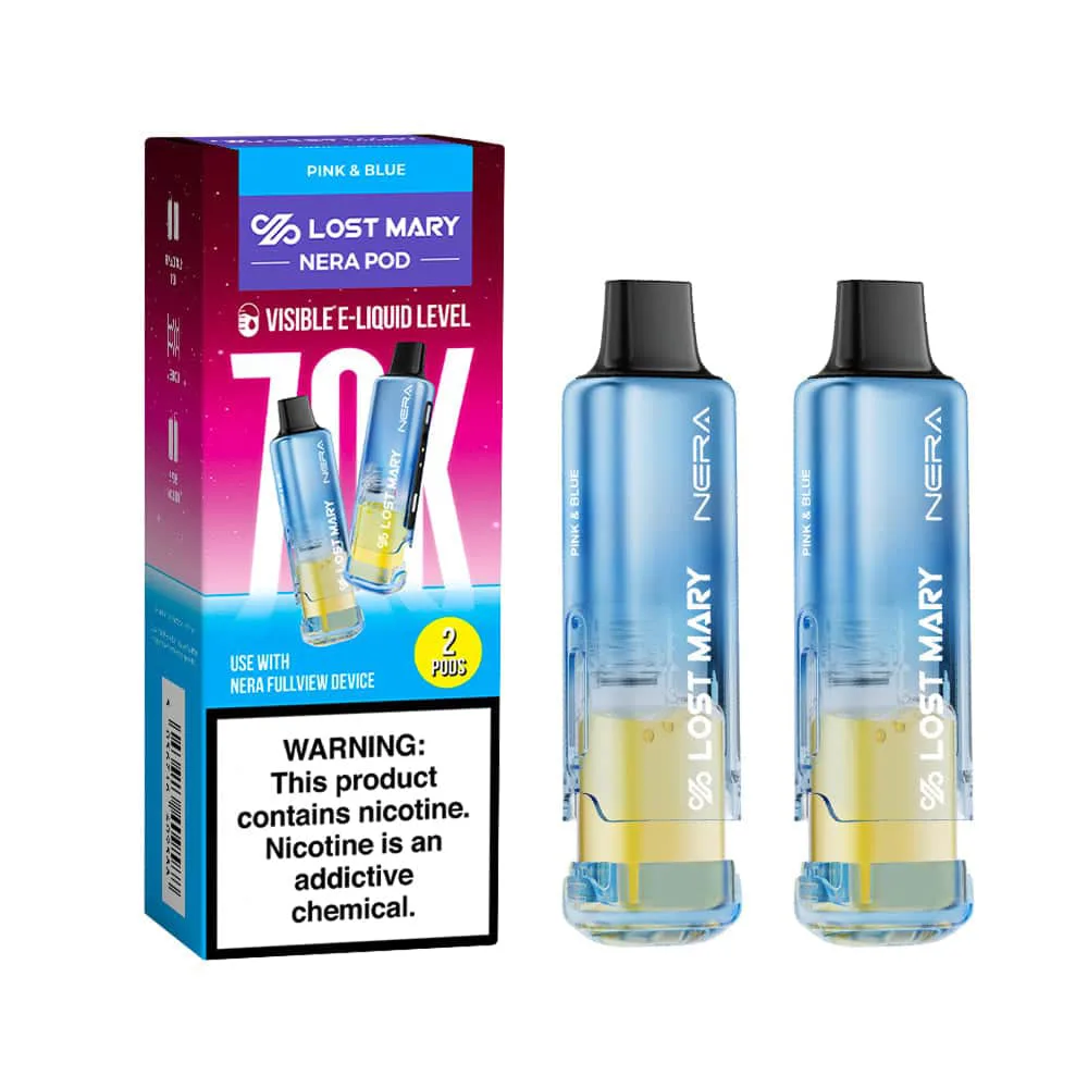 Pink & Blue Lost Mary Nera Fullview 70K Disposable Pods